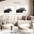thumbnail image 3 of Elephant Stock Nature Big Bear I Wall Art - Horizontal Multi Panel Canvas - Living Room Wall Decor - Animal Multi Panel - Gray And Black Decor By Cafelab - 38" x 24", 3 of 4
