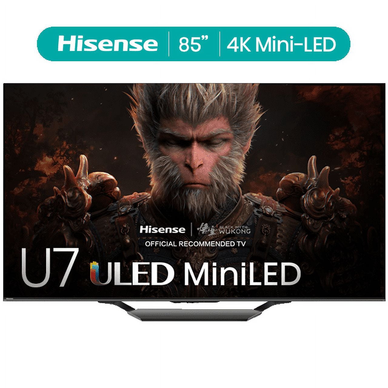 Restored Hisense 85-Inch Class U7 Series Mini-LED Pro ULED 4K UHD Google Smart TV (85U7N) - QLED Quantum Dot Color, Dolby Vision, Native 144Hz, Up to 1500-Nit, Full Array Local Dimming, Motion Rate 480