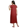 thumbnail image 4 of Moomaya Nuisette Unie à Manches Courtes pour Femmes, Col en V, 4 of 6