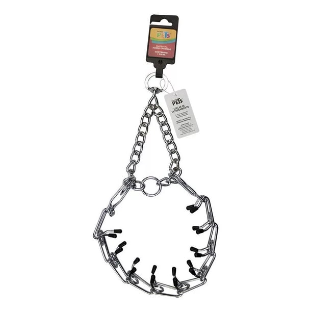 Collar De Entrenamiento Para Perro Con Puas 4.0 Mm/60 Cm Color Acero cromado