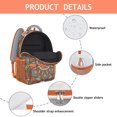 thumbnail image 5 of Traditional Tribal Mandala Waterproof Bookbag - Stylish Backpack with Spinal Support, 5 of 5