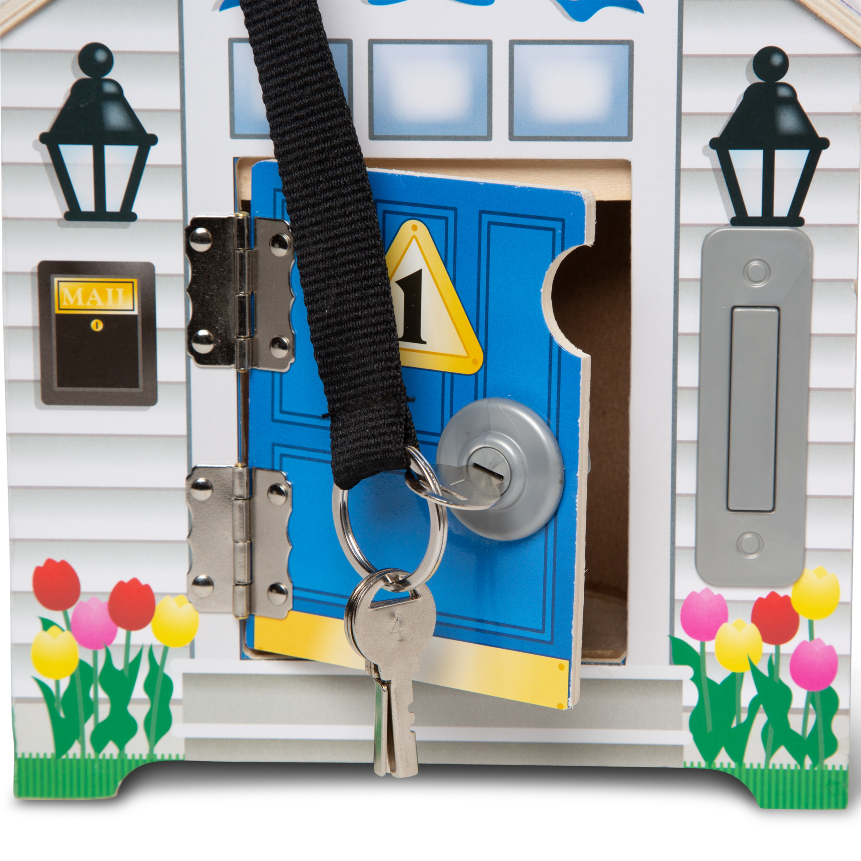 Melissa & Doug Take-Along Wooden Doorbell Dollhouse photo 4