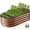 Brown, variant on GVDV Galvanized Raised Garden Bed Outdoor, 4x2x1ft Backyard Oval Metal Planter Box with Easy Assembly,  for Gardening Vegetables, Fruits, Flowers - Dark Gray