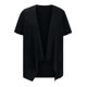 thumbnail image 5 of ICHUANYI Clearance Women Casual Solid Short Sleeve Cardigans Drape Open Front Lightweight Summer High Low Hem Tops With Pocket(Black, L) ICHUANYI WER2023080916042, 5 of 7