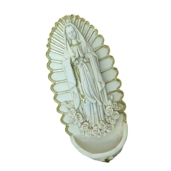 Catholic Resins Holy Water Font for Entrance Home Wall Hanging Religious Gift