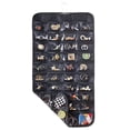 thumbnail image 6 of 1 Pack Double Sided Hanging Jewelry Organizer, HOMEIORA 80 Pockets Earring Holder Organizer with Pockets for Woman, for Hanging Earrings, Necklaces, Bracelets, Rings, Storage, Closet, Black, 6 of 7