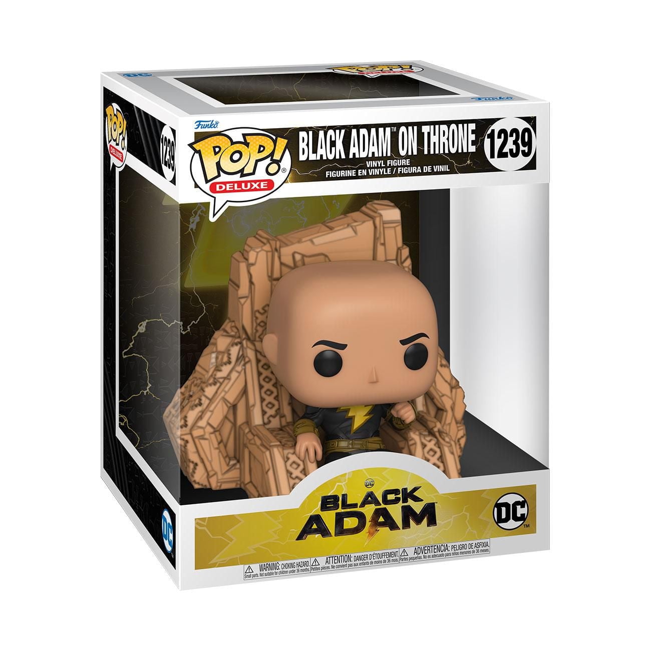 Funko Pop! Deluxe: Black Adam - Black Adam sur Throne Figurine En Vinyle