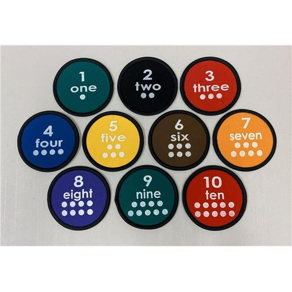 Everrich EVC-0111 4.5 Inch Numbers Discs Set - Set of 10