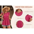 thumbnail image 6 of MOYIKO Womens Summer Tops 2026 Babydoll Shirts Ruffle Sleeve Spring Outfits Dressy Casual Blouses, 6 of 7