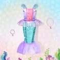 thumbnail image 3 of Vestido de princesa Meland para niñas con capa de 3 a 8 años y accesorios, 3 of 9