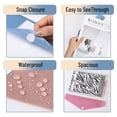thumbnail image 6 of 10 Pc Clear File Folders, Plastic File Folder with Label Pocket, Folders for Documents, Plastic Envelopes with Snap Closure, Waterproof Transparent File Holders, Letter Size, A4 13.25×9.25 in,A4#G, 6 of 6