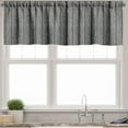 thumbnail image 3 of Ambesonne Chevron Valance & Curtain, Simplistic, 55"x36", Charcoal Grey White, 3 of 7