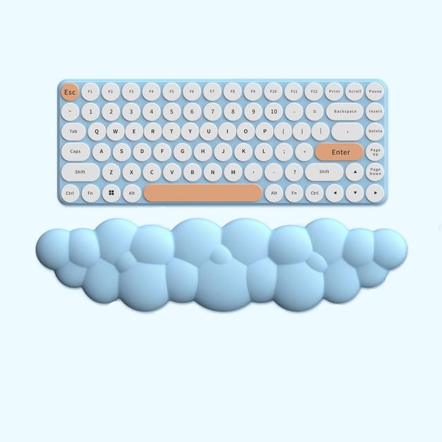 Reposamuñecas Para Teclado, Almohadilla Para Muñeca De Rebote Lento, Agradable Para La Piel, Bonita Nube Suave Para El Hogar