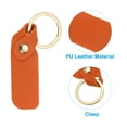 thumbnail image 4 of PU Leather Keychain,Key Chain Ring Universal Key Hook Holder Accessories for Men and Women,Orange,4 Pack, 4 of 6