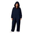 thumbnail image 6 of krdevn Couples Hooded Jumpsuit Full Zip Long Sleeve One Piece Pajamas Loose Fit Lightweight Loungewear for Home Everyday Wear,XXL, 6 of 9