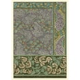 thumbnail image 2 of Grasset 14x18 Gold Ornate Wood Framed with Double Matting Museum Art Print Titled - Garden Tapestry III, 2 of 4