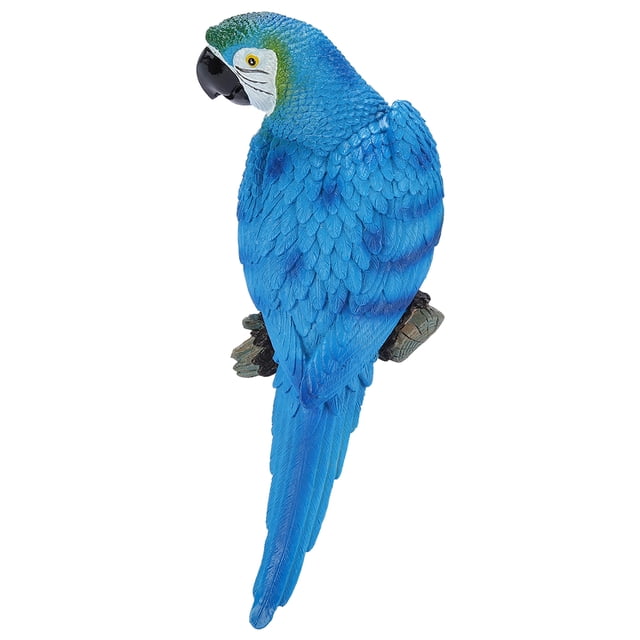 Juguete de loro colgante, adorno de pájaro realista de resina, juguete de loro, modelo de juguete, apariencia llamativa