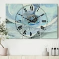 thumbnail image 2 of DesignArt Watercolor Moonlight Magnolia I Large Wall Clock, 2 of 2