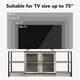 thumbnail image 3 of Yeshouse Mueble para TV De 63 Pulgadas con 2 Estantes Abiertos y 2 Puertas De Malla, Centro De Entretenimiento De Diseño Industrial, Mesa Consola Multimedia para Salón y Dormitorio, 3 of 9
