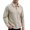 a01Beige, variant on LODIENY Mens Casual Fleece Lined Golf Sweatshirts Long Sleeve Button Down Collared Warm Shirts Soft Fit Fall Winter Casual Cozy Tops Gray XL