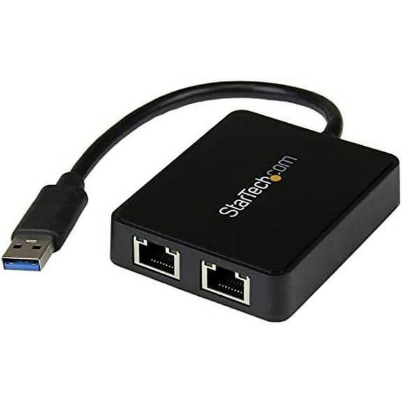StarTech.com USB 3.0 to Gigabit Network Adapter with Built-In USB Hub - Native Driver Support (Windows, Mac and Chrome OS)