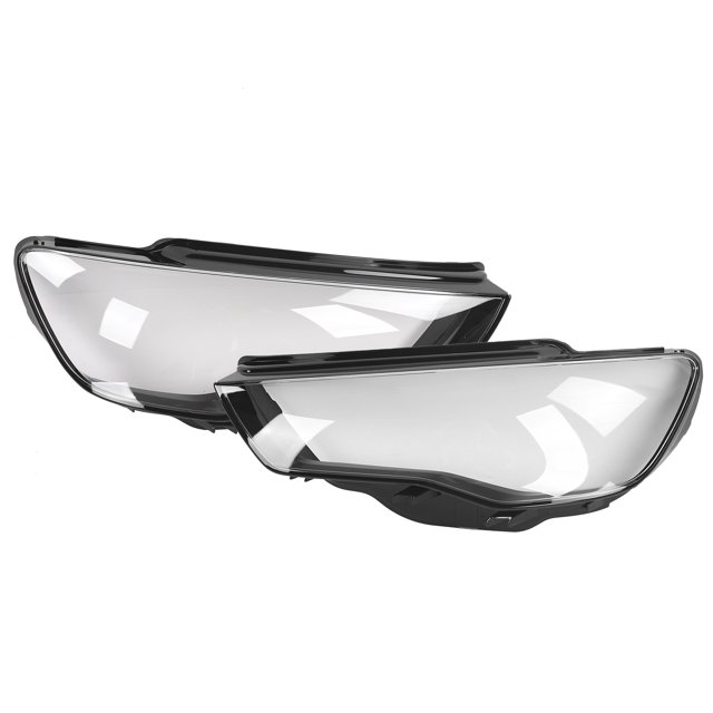 Headlamp Shell Cover Leftright Headlight Lens Clear Headlamp Shade Front Lights Lens Cover Pair Headlight Lens Cover Replacement PC Transparent Headlamp Shade Fit For A3 8V/ RS3