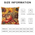 thumbnail image 5 of Qinduosi of Fall Pillow Covers Autumn Harvest Theme Pumpkin Patch Sunflower Maple Leaves Pattern Throw Pillow Covers Thanksgiving Greetings Cushion Cover Rustic Farmhouse Pillowcase " White, 5 of 5