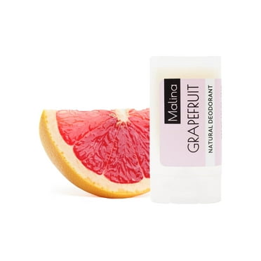Malina Organic Aluminum-Free Grapefruit Natural Deodorant 0.5 fl oz | 4-pack