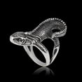 thumbnail image 2 of Mens Vintage Lizard Ring Electroplated Titanium Steel Ring Creative Retro Design Exaggerated Ring for Men Cool Animal Jewelry Ring Gift for Him, 2 of 5