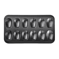 thumbnail image 2 of CuiLiyq 1 Pack Nonstick Madeleine Pan for Baking, 12 Cavity Shell Shape Cake and Cookie Mold Tray, for French Cookies Brownies Pastries (Black), 2 of 6