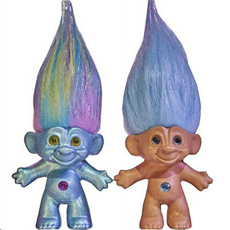 Good Luck Trolls Bambole Collezione 10cm - Figura Rockstar Glam Anni 80 - Giocattoli Nostalgici Per Bambini E Collezionisti