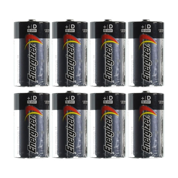 Energizer Max D4 Batteries, 2 - 4 Packs (8 Batteries Total)
