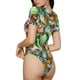 thumbnail image 2 of Balery Vegan1 Body de cuello redondo de manga corta para mujer Tops de manga corta Tops básicos-Large, 2 of 7