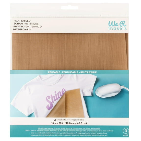We R Mini Heat Press Heat Shield 16"X16"-3/Pkg
