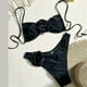 thumbnail image 3 of Traje baño Halter para mujer, traje baño femenino 2 piezas dividido, traje baño cintura conjunto traje a, 3 of 5