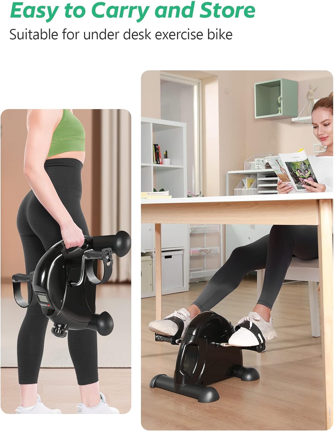 UPGO Mini Exercise Bike Under Desk Pedal Exerciser photo 4