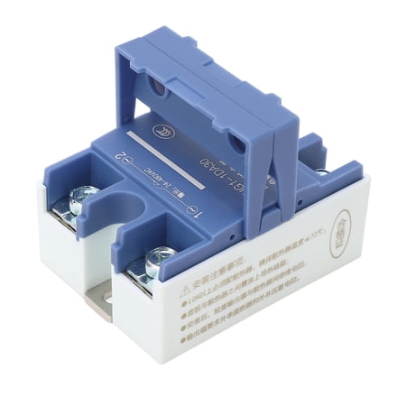 BIMZUC Single Phase Solid State Relay DC 3 to 32V Input AC 24 to 480V Output 30A Load Current Electrical System Solid State Voltage Regulator Module for Industrial Use, 1 Pack[cite: 1]