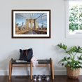 thumbnail image 3 of Art.com Brooklyn Bridge Photographic Print by Alan Blaustein, Brown Frame Wall Art, 44" x 32", 3 of 5