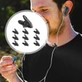 thumbnail image 3 of Headphone Cable Clips | Earphone Wire Organizer | Cable Management Clips, 3 of 5