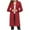 Red, variant on Idoravan Cardigans for Women Spring Women's Long Sleeved Solid Color Top Medium Long Cardigan Sweater Coat Sweater Coat