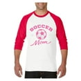 thumbnail image 1 of MmF - Mens Raglan Sleeve Baseball T-Shirts, up to Size 3XL - Soccer Mom, 1 of 4