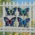 thumbnail image 6 of Outdoor Metal Wall Art, Vibrant Butterfly Wall Decor, Living Room Wall Accents, Bedroom Hanging Decorations, Garden Fence Mounted Pieces, 6 of 6
