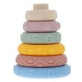 thumbnail image 1 of FRCOLOR stacking rings Stacker for Kids Use Assorted Color Plastic Rings to Develop Skills and Cognitive Thinking,4.02"X3.58"X3.58", 1 of 5