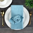 thumbnail image 2 of Fingercraft Dinner Napkins, 100% Cotton Hemstitched Cloth Napkin, 20in x 20in, 12 Pack, Aqua, 2 of 6