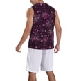 thumbnail image 2 of Pofeuu Snowflakes and Hearts Print Basketball Jersey, Shirts for Men Youth Basketball Jersey Crew Neck-Small, 2 of 6
