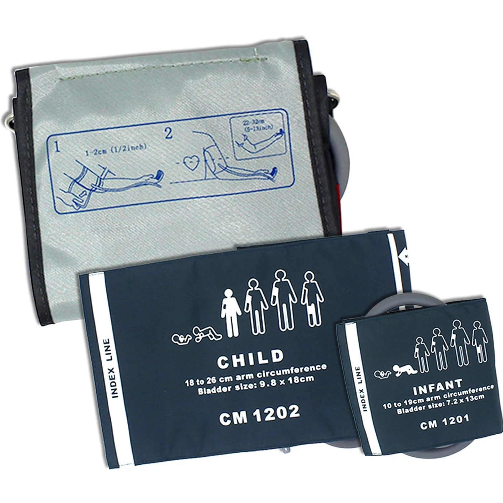 Ever Ready First Aid Fully Automatic 3 Mode 3 Cuffs Upper Arm Blood Pressure Monitor Electronic Sphygmomanometer