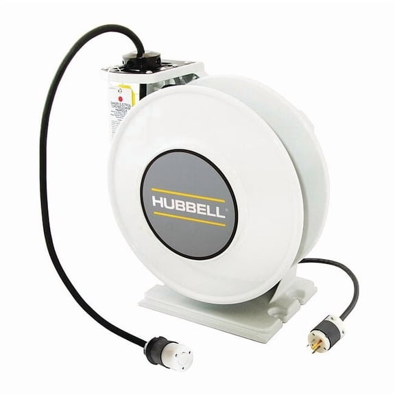 Hubbell Wiring Device-Kellems Extension Cord Reel,125VAC,45 ft. L HBLI45123TL20