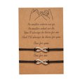 thumbnail image 1 of Minnieouse Conjunto de de la amistad, cadena de mano, correa de promesa, resistente al desgaste, joyería ligera para parejas, gran regalo, fácil Ropa, zapatos y accesorios Miscelánea Negro, 1 of 6