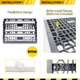 thumbnail image 4 of HOXWELL Modular Threshold Ramps for Doorways, 2'' Rise Wheelchair Ramps for Home Steps, 3000 Lbs Load Capacity Detachable Solid Plastic Entry Door Ramps for Wheelchairs and Cars,, 4 of 7