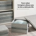 thumbnail image 4 of DeeCozy Large Closet Storage Bins Foldable Storage Baskets Fabric Storage Basket Storage Fabric Box Large Capacity Bins Clothes Organize Case Closet Box with Lids& Handles, 4 of 8